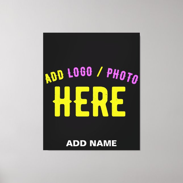 SNYGGT MODERN ANPASSADE BLACK KONTROLLERAD BRANDAD CANVASTRYCK (Framsida)