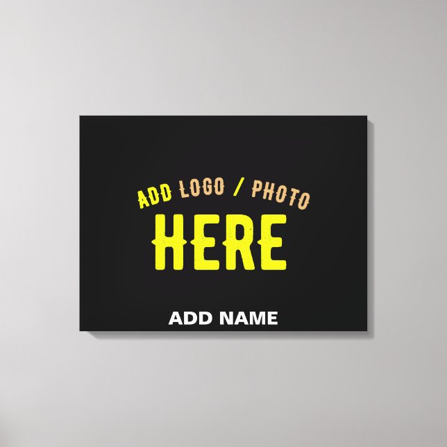 SNYGGT MODERN ANPASSADE BLACK KONTROLLERAD BRANDAD CANVASTRYCK (Framsida)