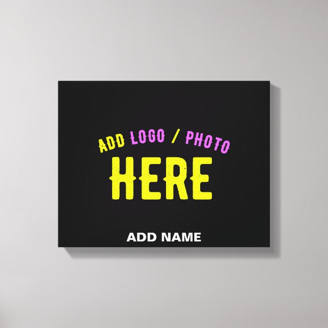 SNYGGT MODERN ANPASSADE BLACK KONTROLLERAD BRANDAD CANVASTRYCK (Framsida)