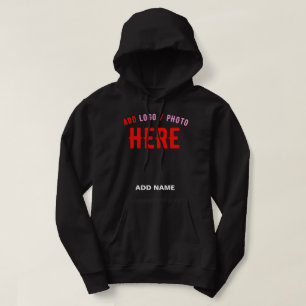 SNYGGT MODERN ANPASSADE BLACK KONTROLLERAD BRANDAD HOODIE