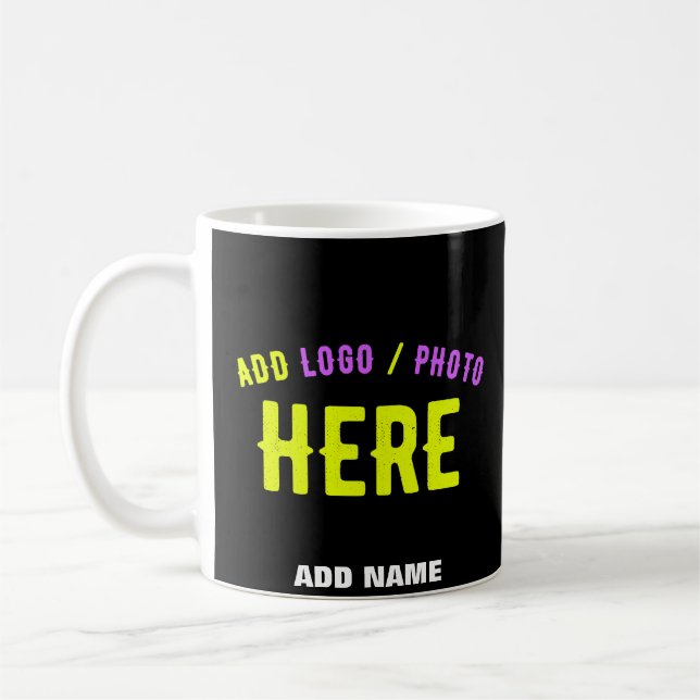 SNYGGT MODERN ANPASSADE BLACK KONTROLLERAD BRANDAD KAFFEMUGG (Vänster)