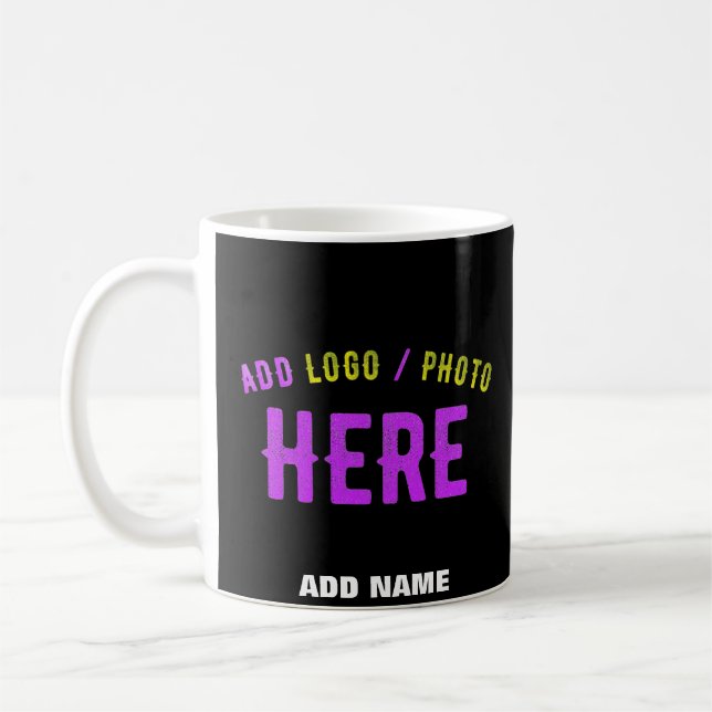 SNYGGT MODERN ANPASSADE BLACK KONTROLLERAD BRANDAD KAFFEMUGG (Vänster)