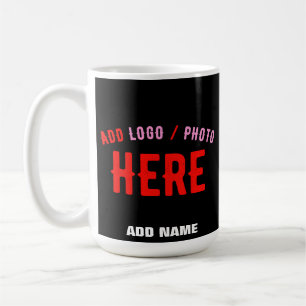 SNYGGT MODERN ANPASSADE BLACK KONTROLLERAD BRANDAD KAFFEMUGG