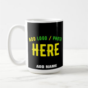 SNYGGT MODERN ANPASSADE BLACK KONTROLLERAD BRANDAD KAFFEMUGG