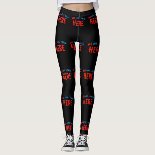 SNYGGT MODERN ANPASSADE BLACK KONTROLLERAD BRANDAD LEGGINGS