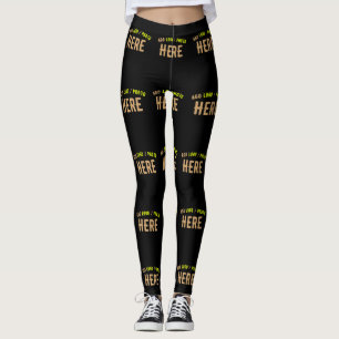 SNYGGT MODERN ANPASSADE BLACK KONTROLLERAD BRANDAD LEGGINGS