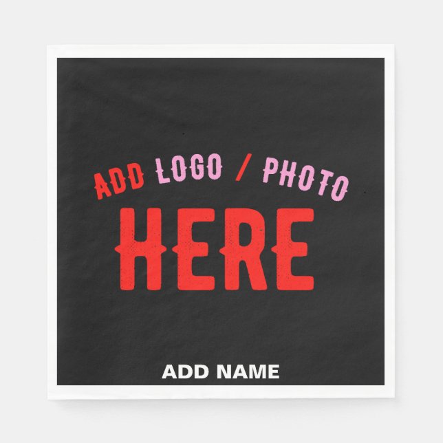 SNYGGT MODERN ANPASSADE BLACK KONTROLLERAD BRANDAD PAPPERSSERVETT (Framsidan)