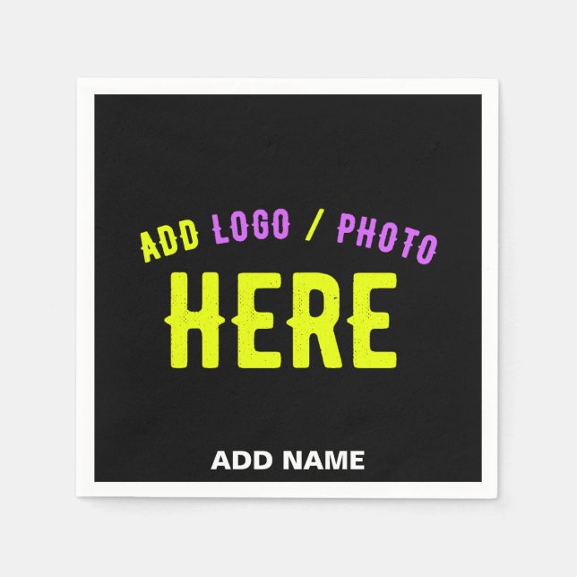 SNYGGT MODERN ANPASSADE BLACK KONTROLLERAD BRANDAD PAPPERSSERVETT (Framsidan)