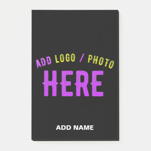 SNYGGT MODERN ANPASSADE BLACK KONTROLLERAD BRANDAD POST-IT BLOCK
