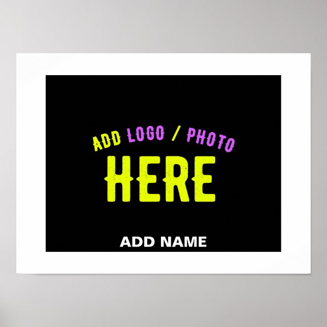 SNYGGT MODERN ANPASSADE BLACK KONTROLLERAD BRANDAD POSTER (Framsidan)