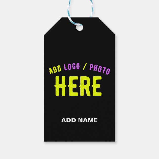 SNYGGT MODERN ANPASSADE BLACK KONTROLLERAD BRANDAD PRESENTETIKETT (Framsidan)