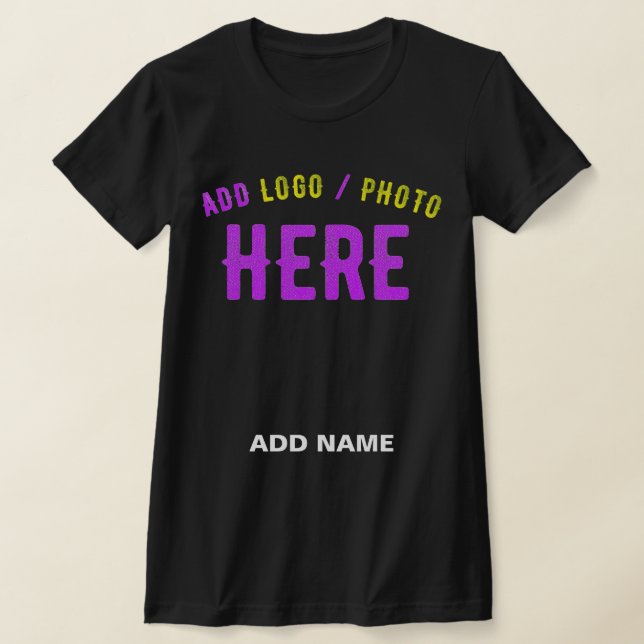SNYGGT MODERN ANPASSADE BLACK KONTROLLERAD BRANDAD T SHIRT (Laydown)
