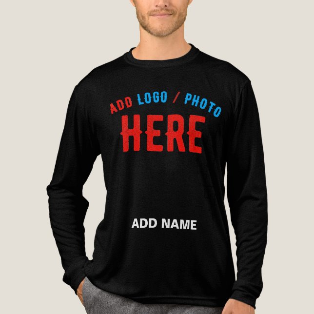 SNYGGT MODERN ANPASSADE BLACK KONTROLLERAD BRANDAD T SHIRT (Framsida)