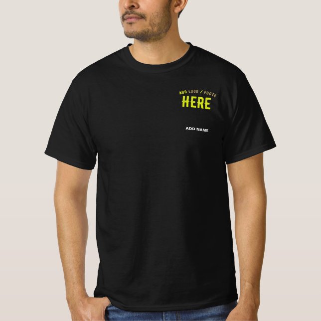 SNYGGT MODERN ANPASSADE BLACK KONTROLLERAD BRANDAD T SHIRT (Framsida)