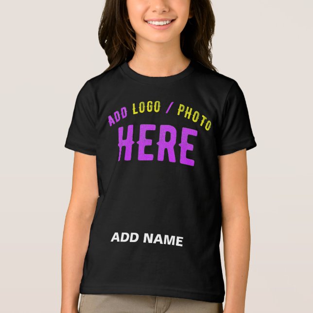 SNYGGT MODERN ANPASSADE BLACK KONTROLLERAD BRANDAD T SHIRT (Framsida)