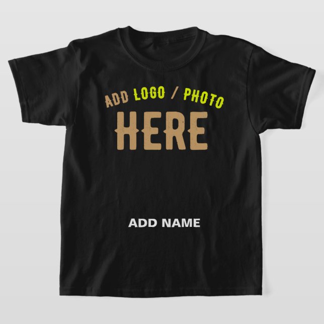 SNYGGT MODERN ANPASSADE BLACK KONTROLLERAD BRANDAD T SHIRT (Laydown)