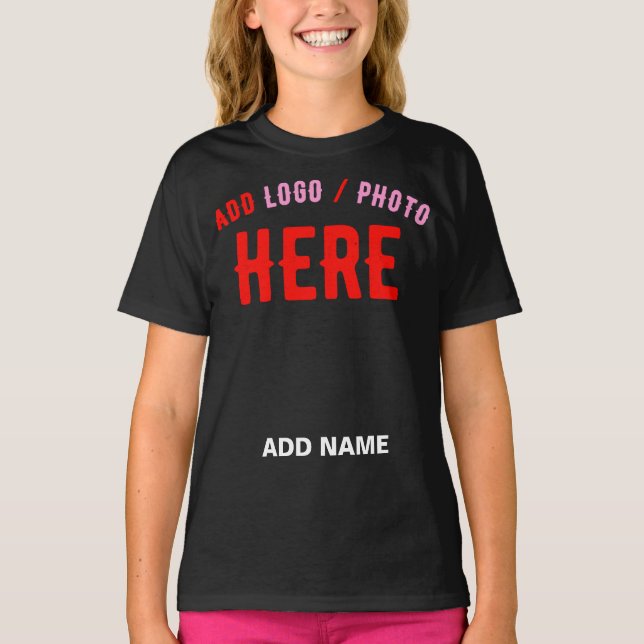 SNYGGT MODERN ANPASSADE BLACK KONTROLLERAD BRANDAD T SHIRT (Framsida)