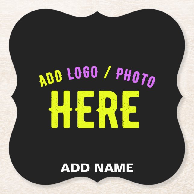 SNYGGT MODERN ANPASSADE BLACK KONTROLLERAD BRANDAD UNDERLÄGG PAPPER (Framsida)