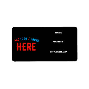 SNYGGT MODERN ANPASSADE BLACK VERIFIERAT BRAND ADRESSETIKETT