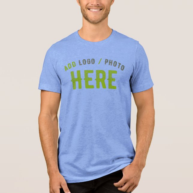 SNYGGT MODERN ANPASSADE BLUE KONTROLLERAD BRANDADE T SHIRT (Framsida)