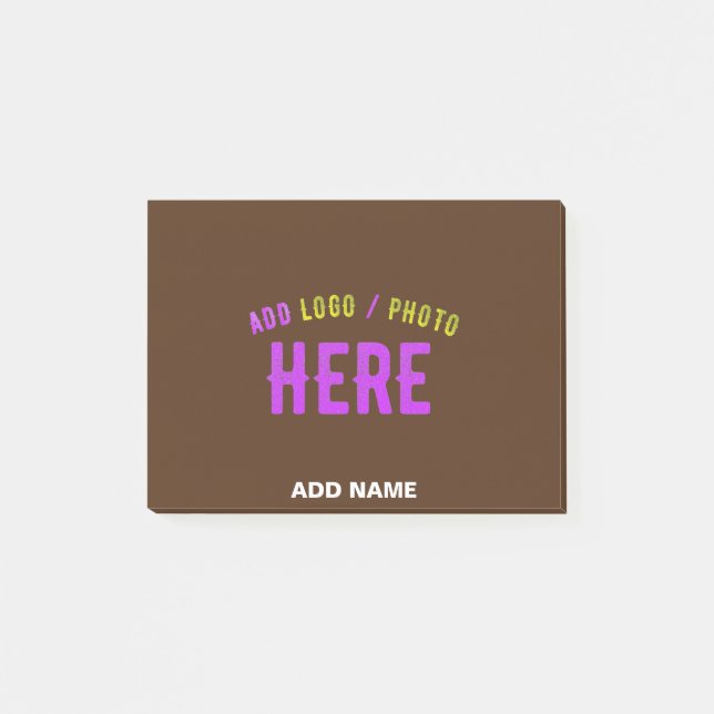 SNYGGT MODERN ANPASSADE BROWN VERIFIED BRANED POST-IT BLOCK (Framsida)