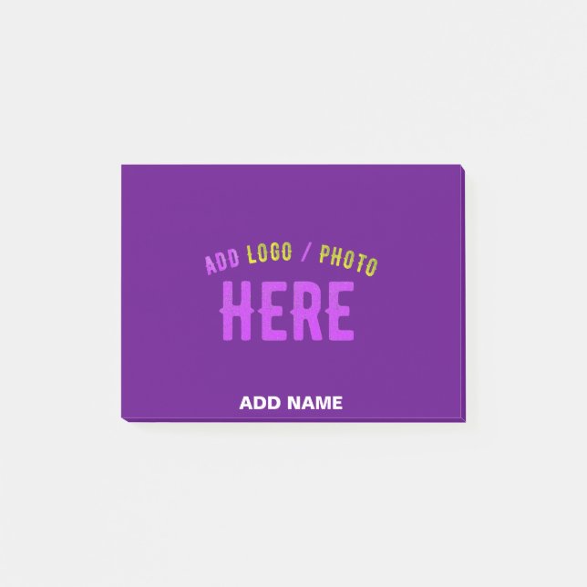 SNYGGT MODERN ANPASSADE INDIGO VERIFIED BRAND POST-IT BLOCK (Framsida)