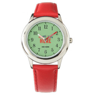 SNYGGT MODERN ANPASSADE RED MINT GRÖNT BRANDADE ARMBANDSUR