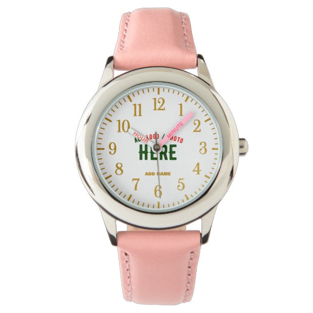 SNYGGT MODERN ANPASSADE ROSA KONTROLLERAD BRANDADE ARMBANDSUR (Framsida)