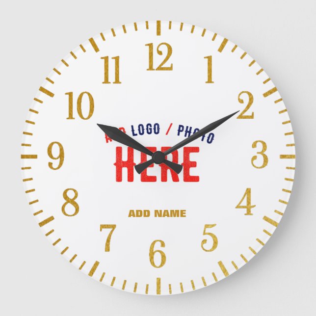 SNYGGT MODERN ANPASSADE WHITE VERIFIED BRAND STOR KLOCKA (Framsida)