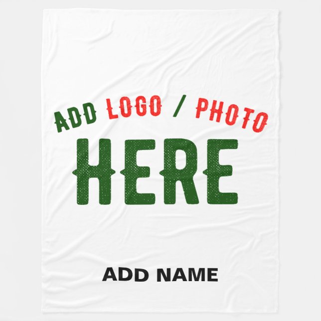 SNYGGT MODERN ANPASSADE WHITE VERIFIED BRANED FLEECEFILT (Framsidan)