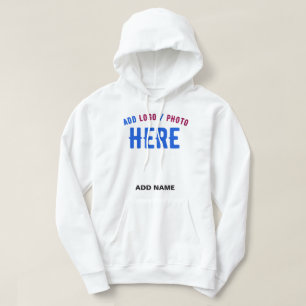 SNYGGT MODERN ANPASSADE WHITE VERIFIED BRANED HOODIE