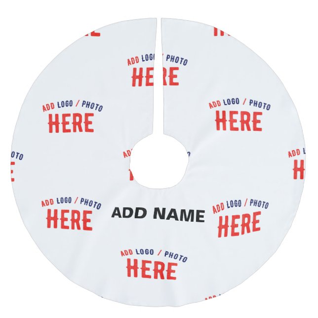 SNYGGT MODERN ANPASSADE WHITE VERIFIED BRANED JULGRANSMATTA BORSTAD POLYESTER (Framsidan)