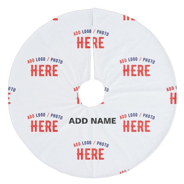 SNYGGT MODERN ANPASSADE WHITE VERIFIED BRANED JULGRANSMATTA FLEECE (Framsidan)