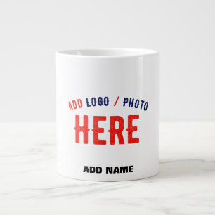 SNYGGT MODERN ANPASSADE WHITE VERIFIED BRANED JUMBO MUGG