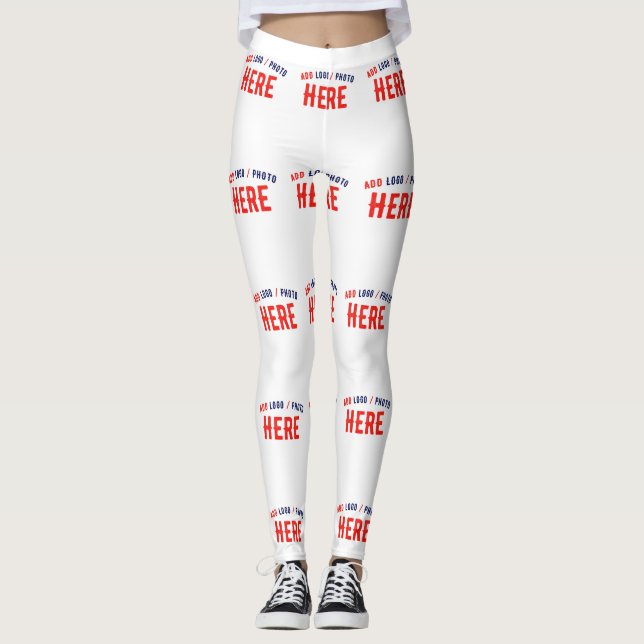 SNYGGT MODERN ANPASSADE WHITE VERIFIED BRANED LEGGINGS (Framsida)