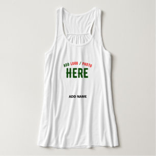 SNYGGT MODERN ANPASSADE WHITE VERIFIED BRANED LINNE MED RACERBACK