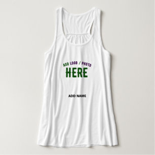 SNYGGT MODERN ANPASSADE WHITE VERIFIED BRANED LINNE MED RACERBACK