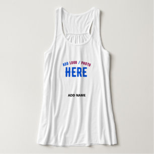 SNYGGT MODERN ANPASSADE WHITE VERIFIED BRANED LINNE MED RACERBACK