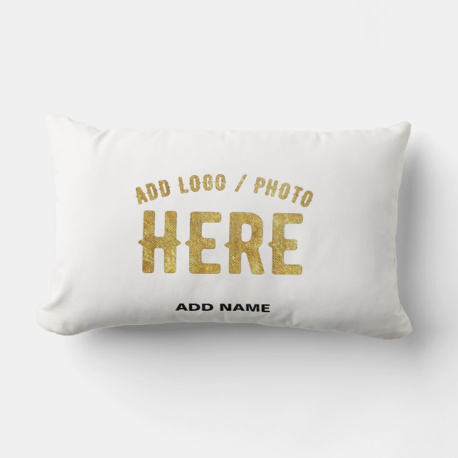 SNYGGT MODERN ANPASSADE WHITE VERIFIED BRANED LUMBARKUDDE (Framsida)