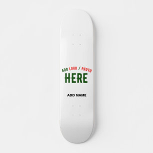 SNYGGT MODERN ANPASSADE WHITE VERIFIED BRANED MINI SKATEBOARD BRÄDA 18,5 CM