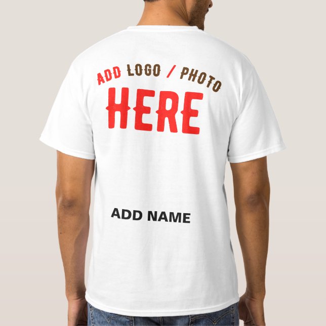 SNYGGT MODERN ANPASSADE WHITE VERIFIED BRANED T SHIRT (Baksida)