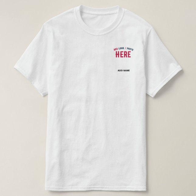 SNYGGT MODERN ANPASSADE WHITE VERIFIED BRANED T SHIRT (Design framsida)