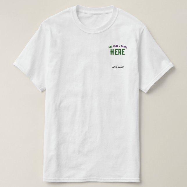 SNYGGT MODERN ANPASSADE WHITE VERIFIED BRANED T SHIRT (Design framsida)