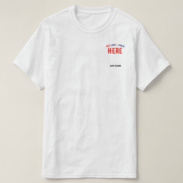 SNYGGT MODERN ANPASSADE WHITE VERIFIED BRANED T SHIRT (Design framsida)