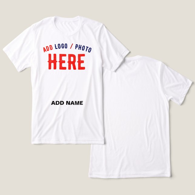 SNYGGT MODERN ANPASSADE WHITE VERIFIED BRANED T SHIRT (Design fram och bak)