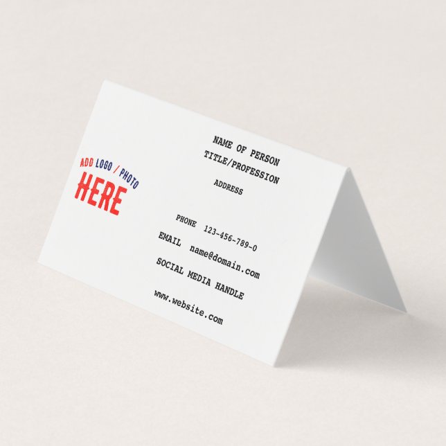 SNYGGT MODERN ANPASSADE WHITE VERIFIED BRANED VISITKORT (Framsida)