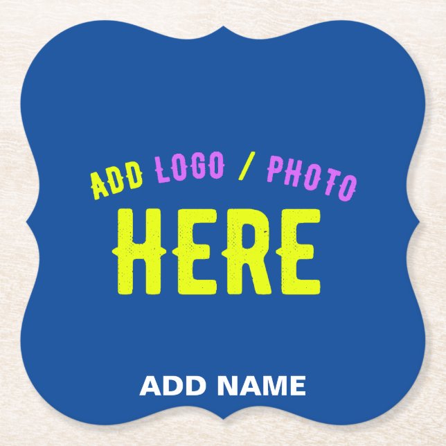 SNYGGT MODERN ANPASSNINGSBAR COBALT BLUE KONTROLLE UNDERLÄGG PAPPER (Framsida)