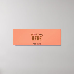 SNYGGT MODERN ANPASSNINGSBAR CORAL ORANGE VERIFIED CANVASTRYCK