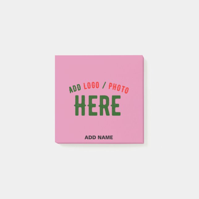SNYGGT MODERN ANPASSNINGSBAR CUTE SHOCK ROSA VERIF POST-IT BLOCK (Framsida)