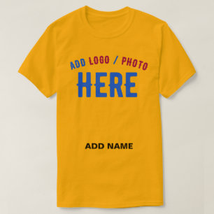 SNYGGT MODERN ANPASSNINGSBAR GULD GULT KONTROLLERA T SHIRT